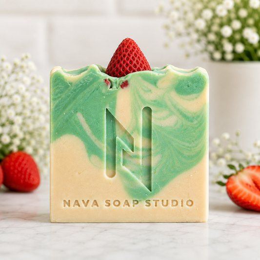 Strawberry Kiwi Handmade Soap